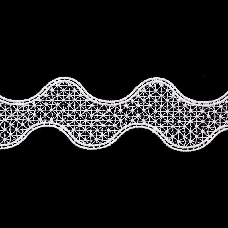 Scalloped Venise Lace Trim, 2-inch X 5 Yards – Floral Starburst Openwork Border