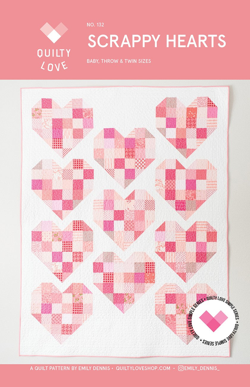 Scrappy Hearts Quilt Pattern
