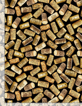 Cork Collection Black blender quilting fabric by Timeless Treasures