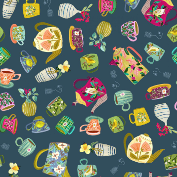 Tea Collection Indigo novelty quilting fabric by Windham Fabrics