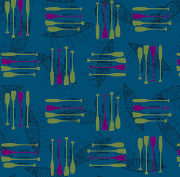 Silent Sports Carabiner Toss novelty quilting fabric by Studio E