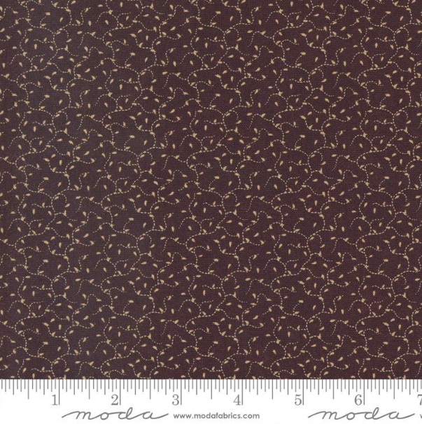 Moda Kansas Troubles Back to Basics Eggplant quilting fabric