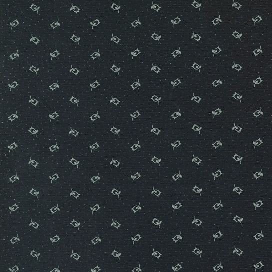 Moda Kansas Troubles Chickadee Landing Black quilting fabric