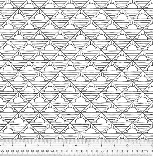 Windham Sunset Black on White quilting fabric