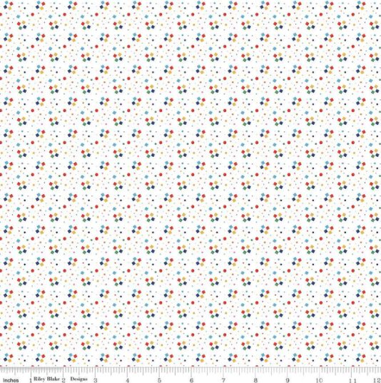 Riley Blake American Jane Always in Season White quilting fabric