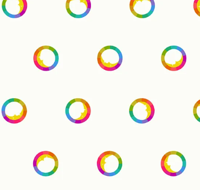 Andover Alison Glass Between Rainbow Rings quilting fabric