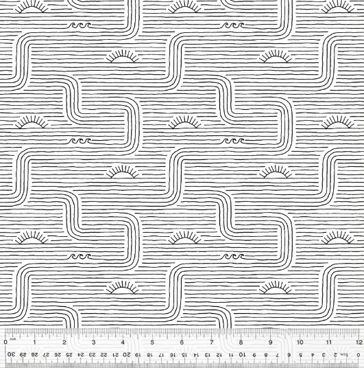 Black on White Summer Lovin blender quilting fabric by Windham Fabrics