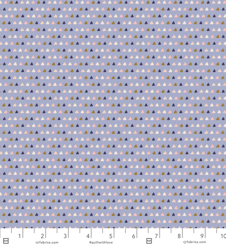 Lavender Abstract Triangles Magic of Serengeti geometric quilting fabric by RJR Fabrics
