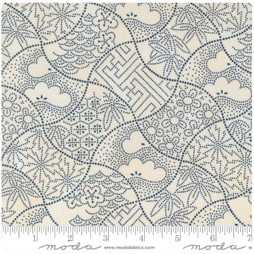Sand Midnight Fuji Blenders Indigo Blooming quilting fabric by Debbie Maddy for Moda