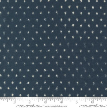 Navy Sand Dots Indigo Blooming quilting fabric by Debbie Maddy for Moda