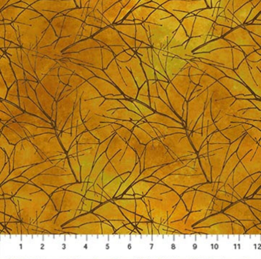 Rust Branches Stonehenge Autumn Splendor quilting fabric by Northcott