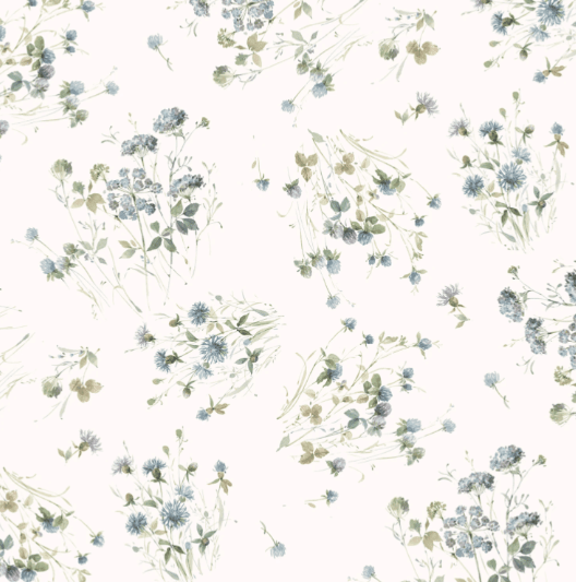 Ivory Large Floral Au Naturel quilting fabric by Wilmington Prints