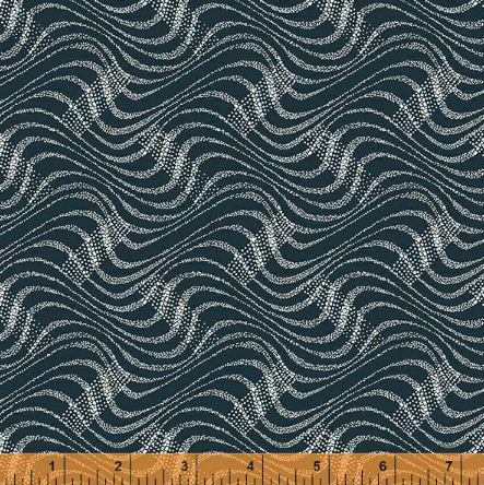 Indigo Waves Marlais blender quilting fabric by Whistler Studios for Windham Fabrics