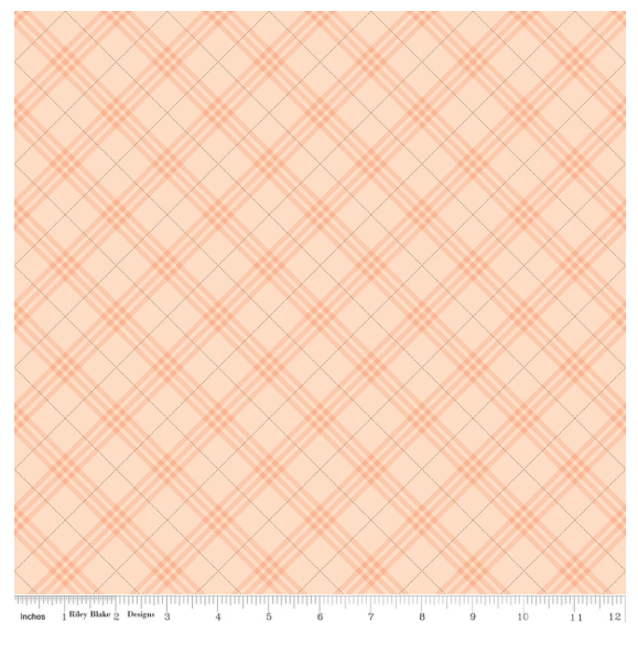 Coffee Time Plaid Shell quilting fabric by Riley Blake