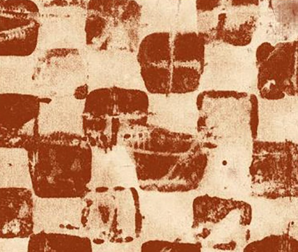 Game Board Rust Random Thoughts geometric quilting fabric by Marcia Derse for Windham Fabrics