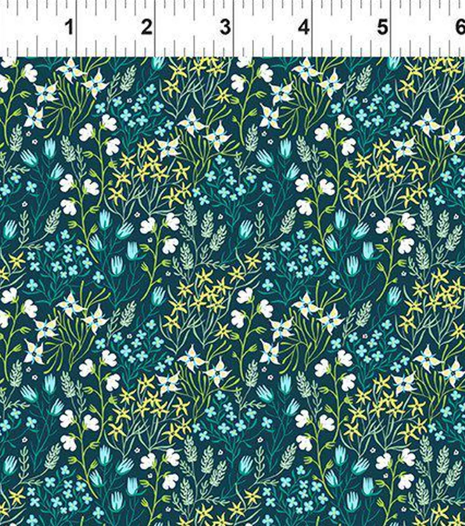 Whimsy Blue blender quilting fabric by In The Beginning Fabrics