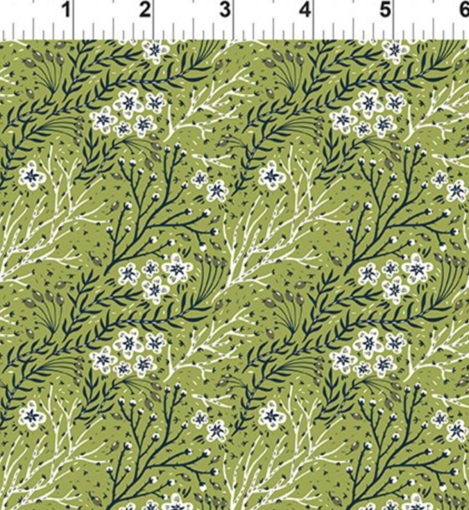 Whimsy Green blender quilting fabric by In The Beginning Fabrics