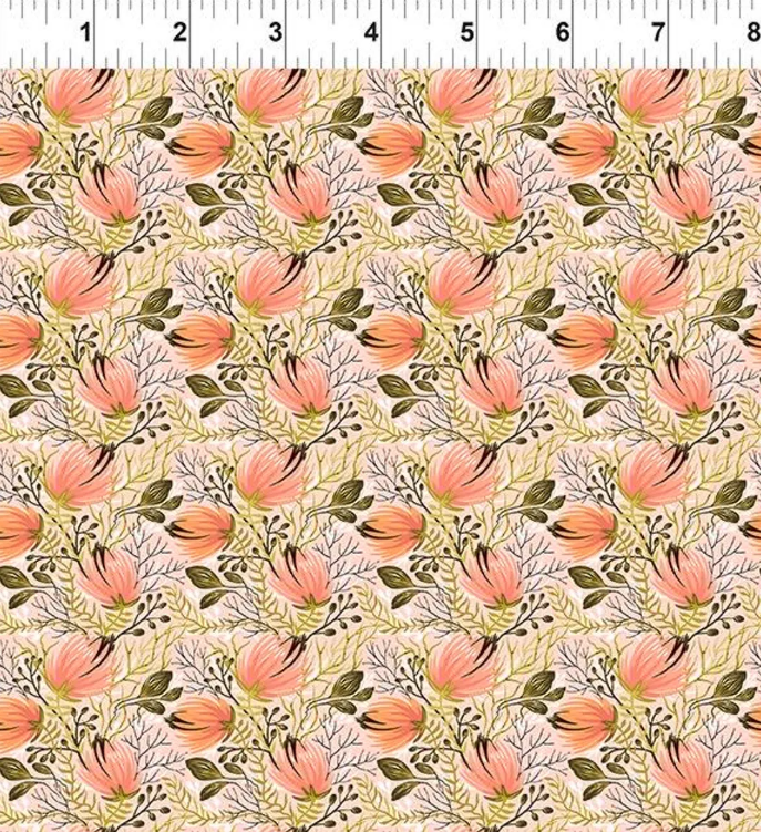 Whimsy Peach blender quilting fabric by In The Beginning Fabrics