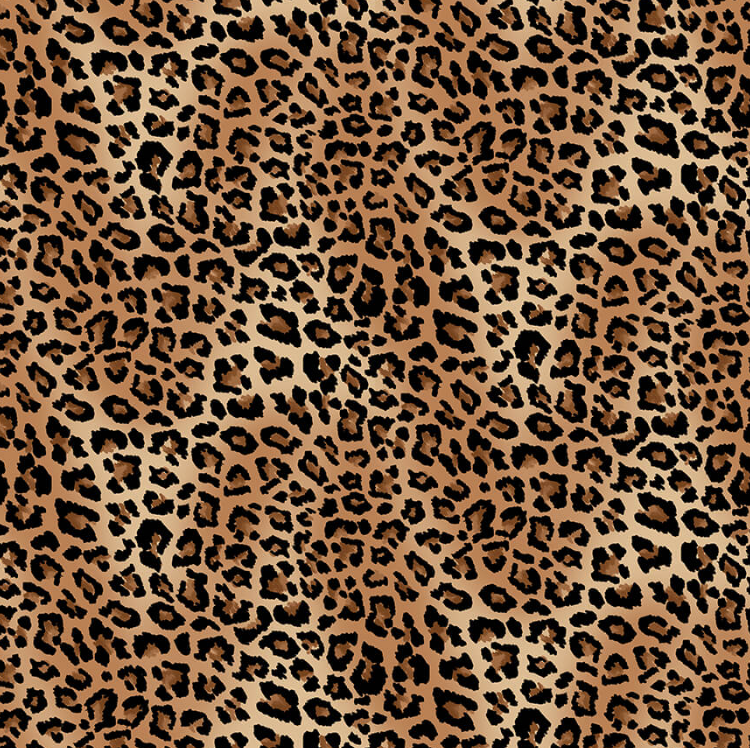 Skin Deep Leopard Skin novelty quilting fabric by Blank Quilting