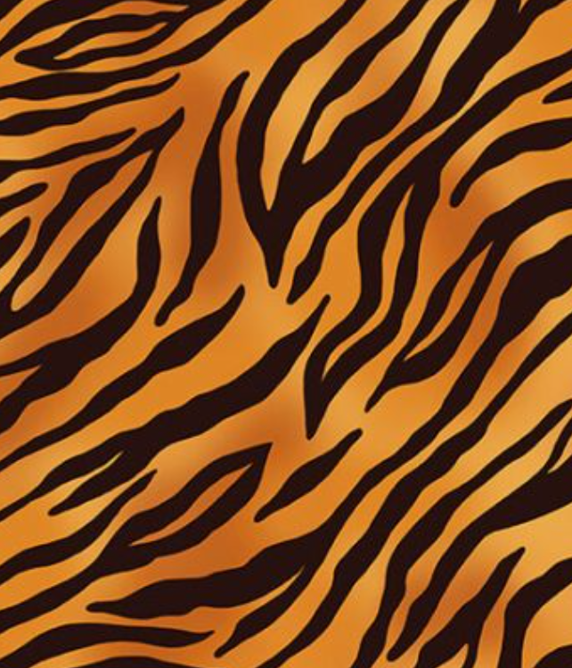 Skin Deep Rust Tiger Skin novelty quilting fabric by Blank Quilting