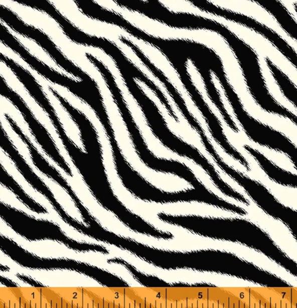 Savanna Sunrise Zebra Print novelty quilting fabric by Windham Fabrics