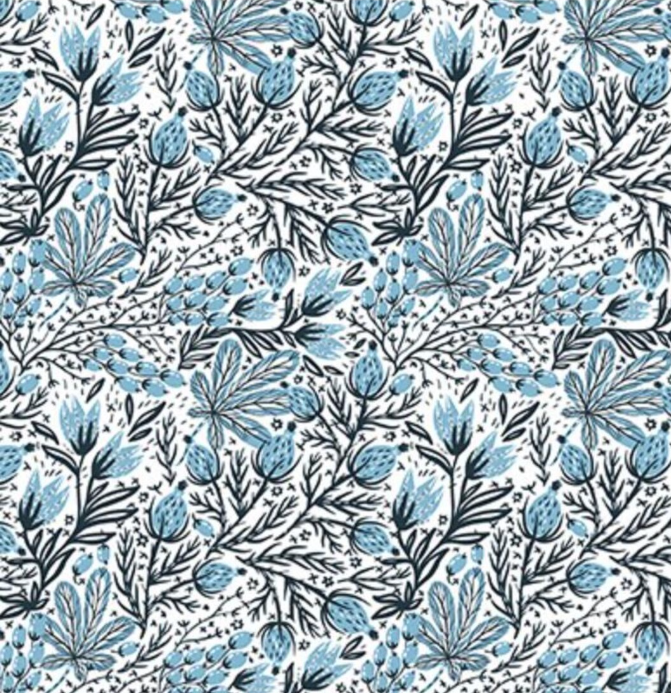 Whimsy Light Blue blender quilting fabric by In The Beginning Fabrics