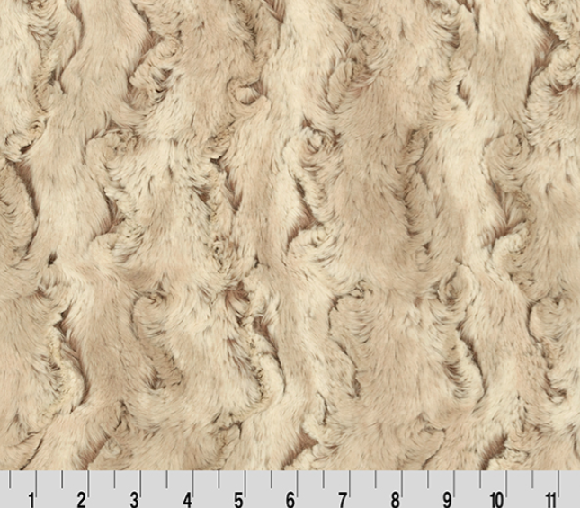 Luxe Cuddle Wild Rabbit Sandshell minky fabric by Shannon