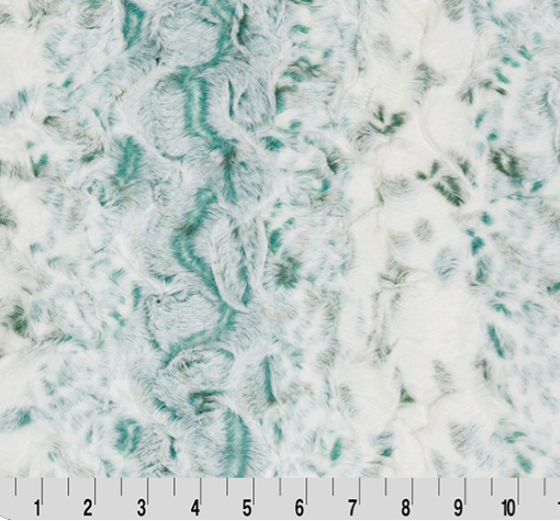 Luxe Cuddle Snowy Owl Mallard minky fabric by Shannon
