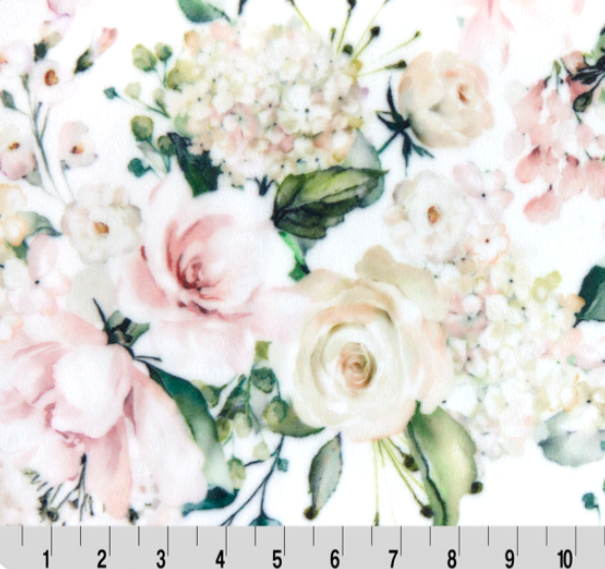 Something Pink Multi Digital Cuddle minky fabric by Shannon