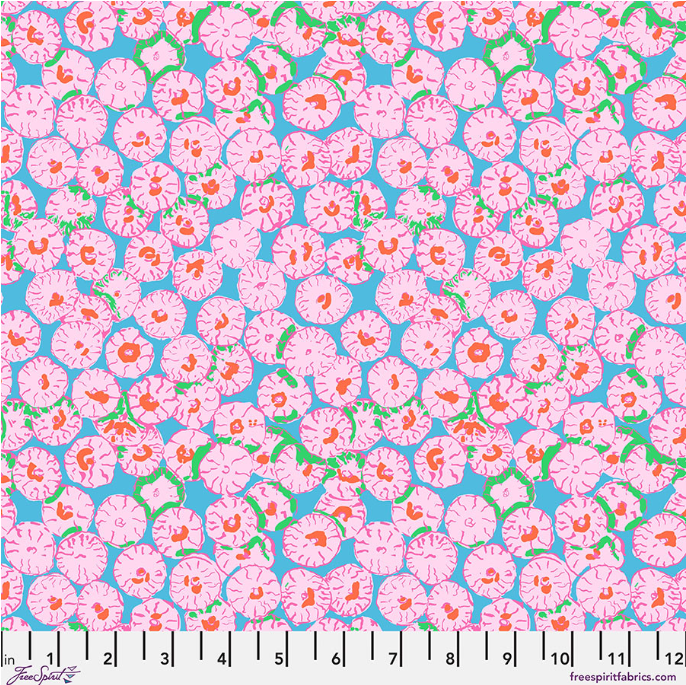 Sand Dollar Pink novelty quilting fabric by Kaffe Fassett for Free Spirit