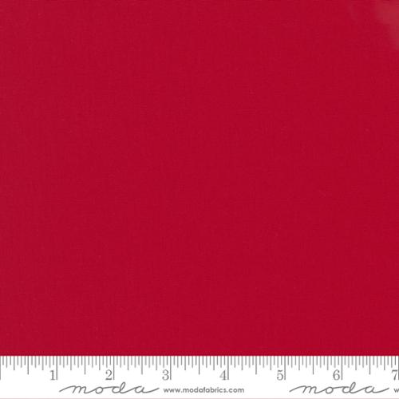 Bella Solids Christmas Red quilting fabric by Moda