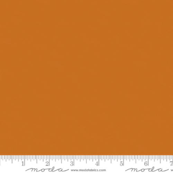 Bella Solids Pumpkin solid quilting fabric by Moda
