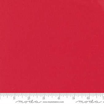 Bella Solids Scarlet solid quilting fabric by Moda