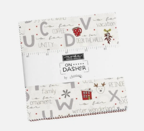 On Dasher mini charm pack precut squares by Moda