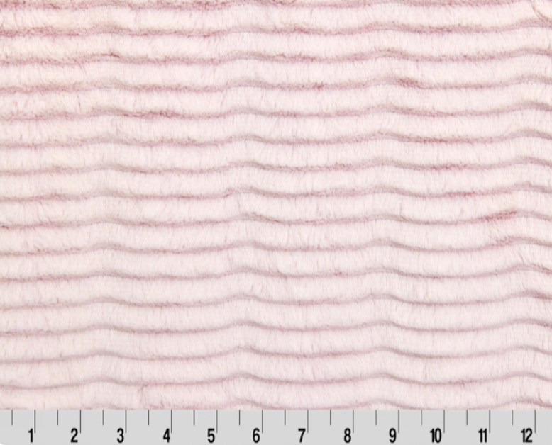 Luxe Cuddle Frosted Oceana Rosewater Snow minky fabric by Shannon