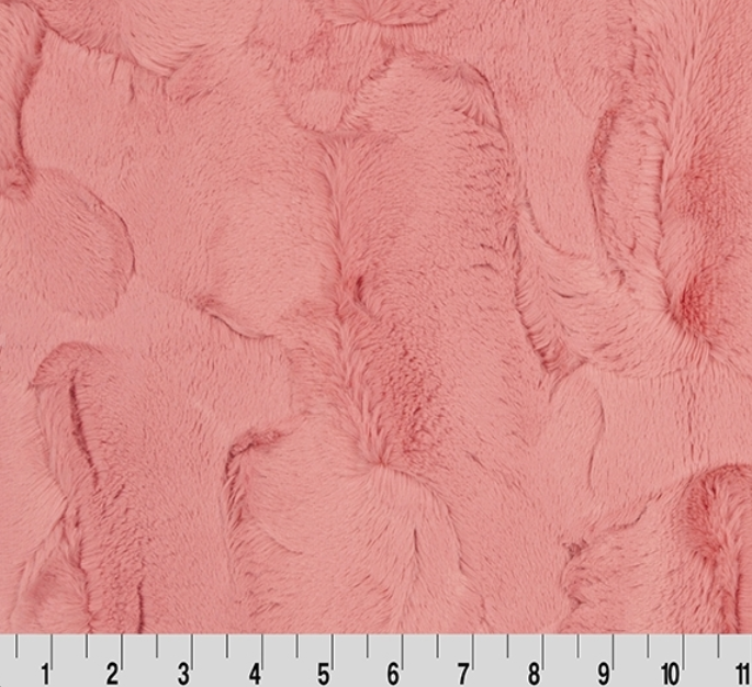 Luxe Cuddle Hide Rose Quartz minky fabric by Shannon