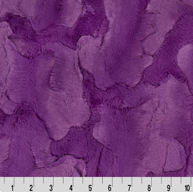 Luxe Cuddle Hide Pansy minky fabric by Shannon