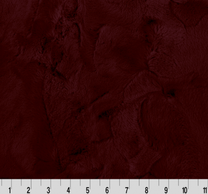 Mirage 80 Cuddle Black Cherry wide minky fabric by Shannon