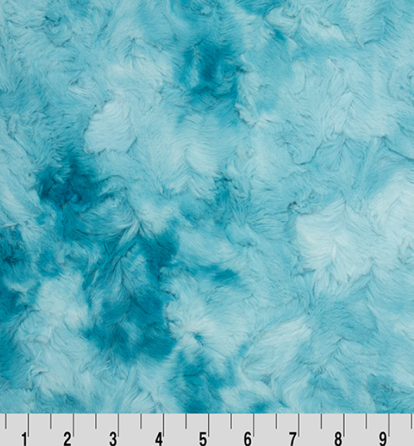 Luxe Cuddle Galaxy Aqua Sea minky fabric by Shannon