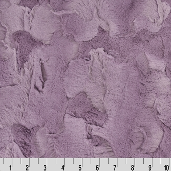 Luxe Cuddle Hide Elderberry minky fabric by Shannon