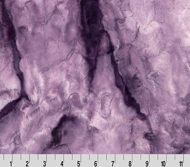 Luxe Cuddle Galaxy Elderberry minky fabric by Shannon