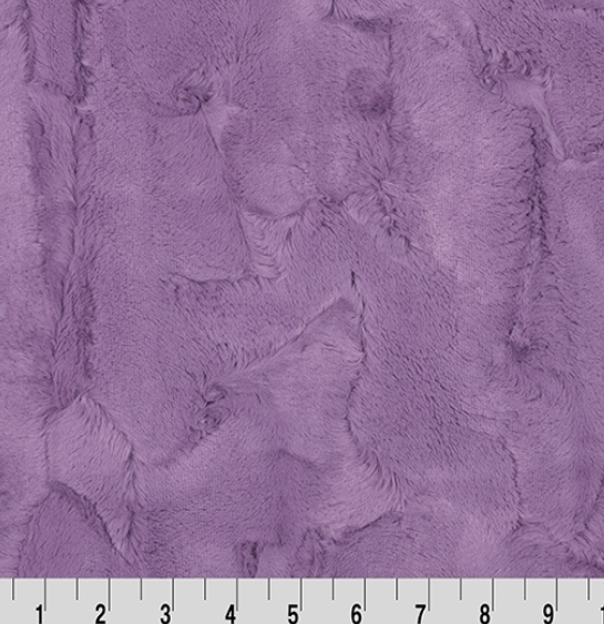 Luxe Cuddle Hide Violet minky fabric by Shannon