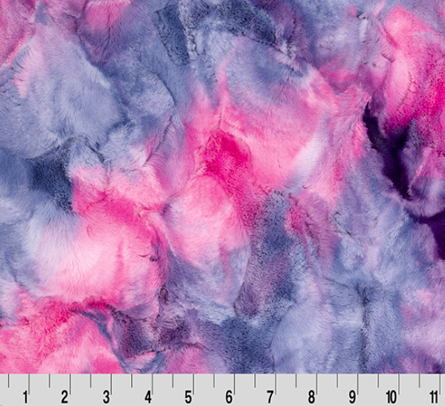 Luxe Cuddle Sorbet Razzle Dazzle minky fabric by Shannon