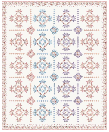 Daybreak on the Prairie Wildflower Fields quilt kit by Riley Blake
