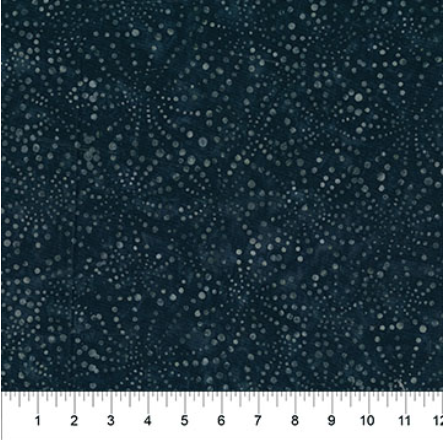 4th and Main Favorites Starburst Black quilting fabric by Northcott