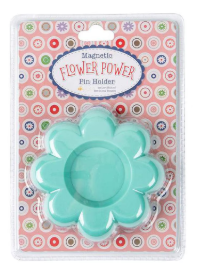 Lori Holt Flower Power magnetic pin holder Sea Glass by Riley Blake