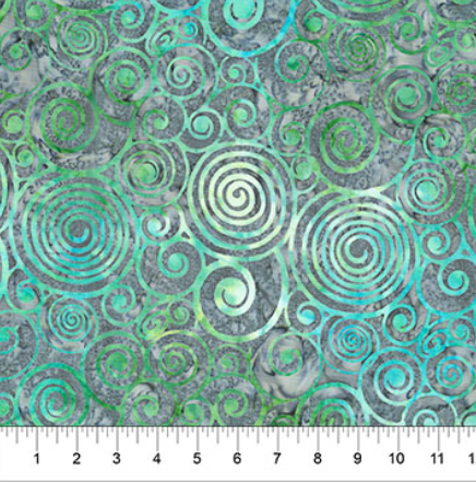 Abstraction Swirls Smoke batik quilting fabric by Northcott