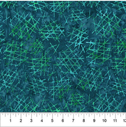 Abstraction Crosshatch Midnight batik quilting fabric by Northcott