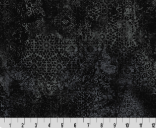 Barely Basics Stonewash Quilting Cuddle Black minky fabric by Shannon Fabrics