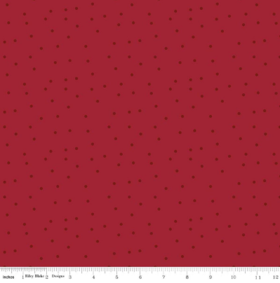 Christmas Time Dots Red quilting fabric by Riley Blake